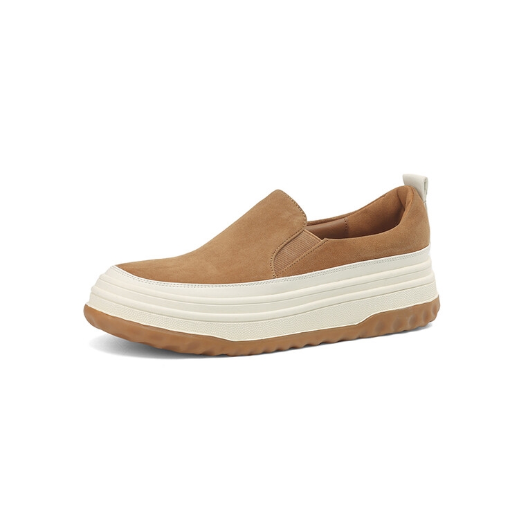2024 New Italian-Style Thick-Soled Wedge Shoes for Women - 5 cm Soft Sole Genuine Leather Comfort