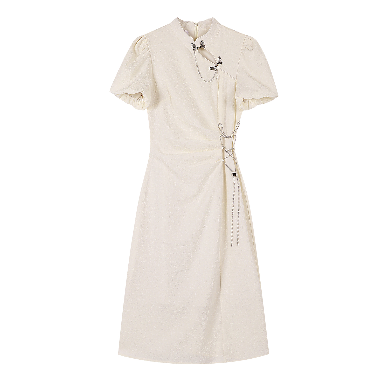 2025 Spring Qipao Dress for Women, National Style Chinese Dress, Young Women's Summer Fashion, Elegant Asian-Inspired Design