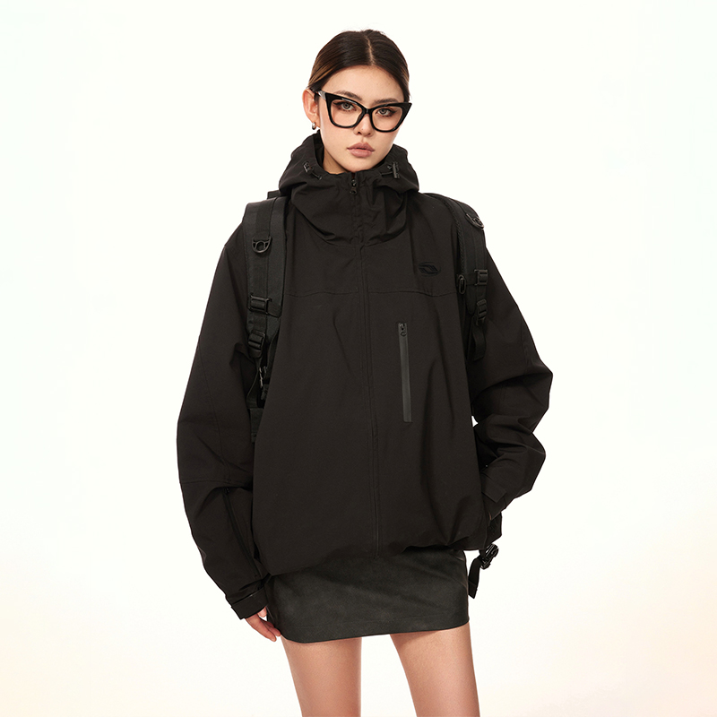 American Vintage Outdoor Windproof Soft Shell Jacket for Women - Casual Spring & Autumn Coat, 2025 Fashion