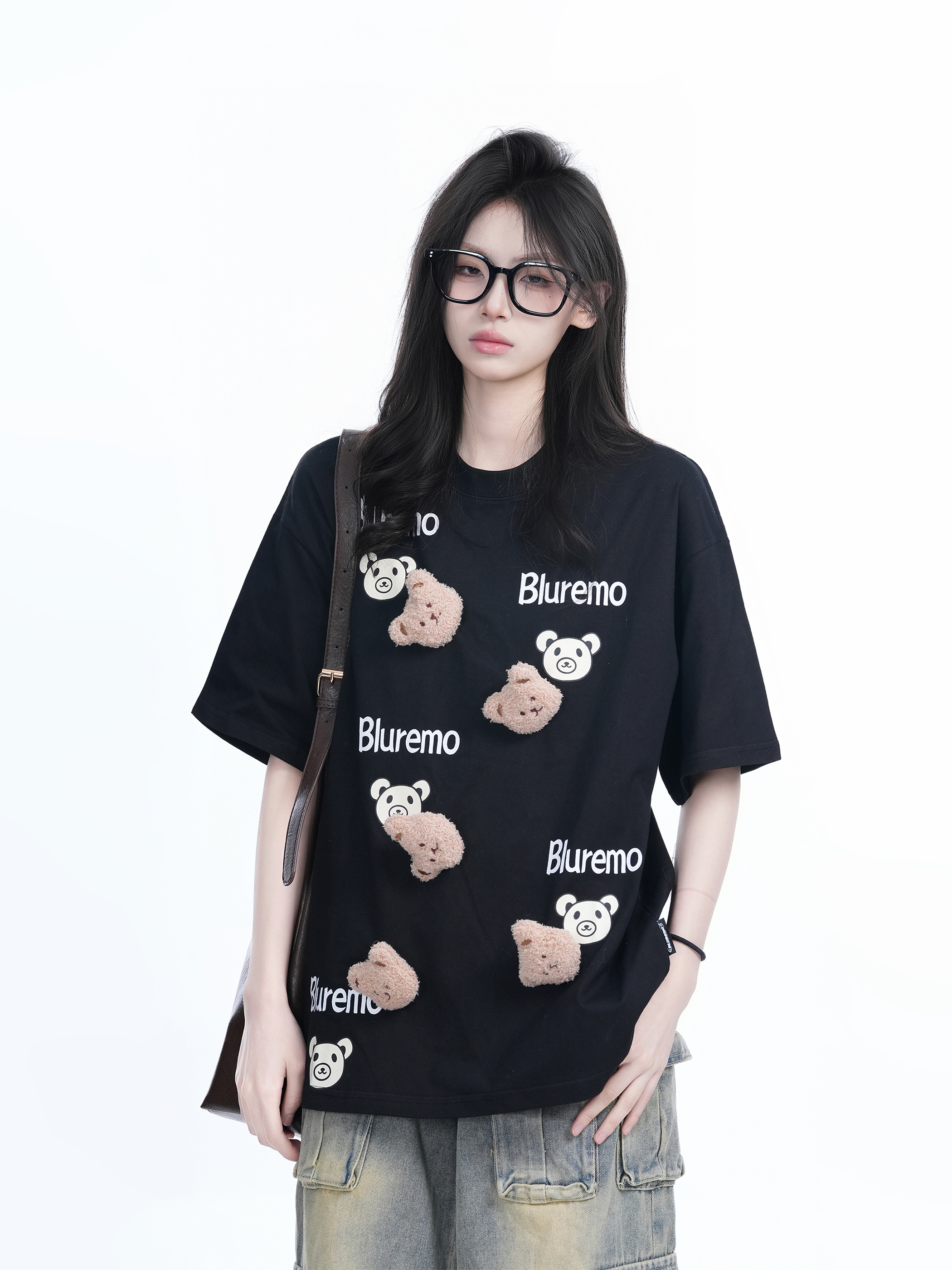 Cartoon Graphic Pink Short Sleeve T-Shirt for Women - Fun Summer Design, Loose Fit, Casual Style