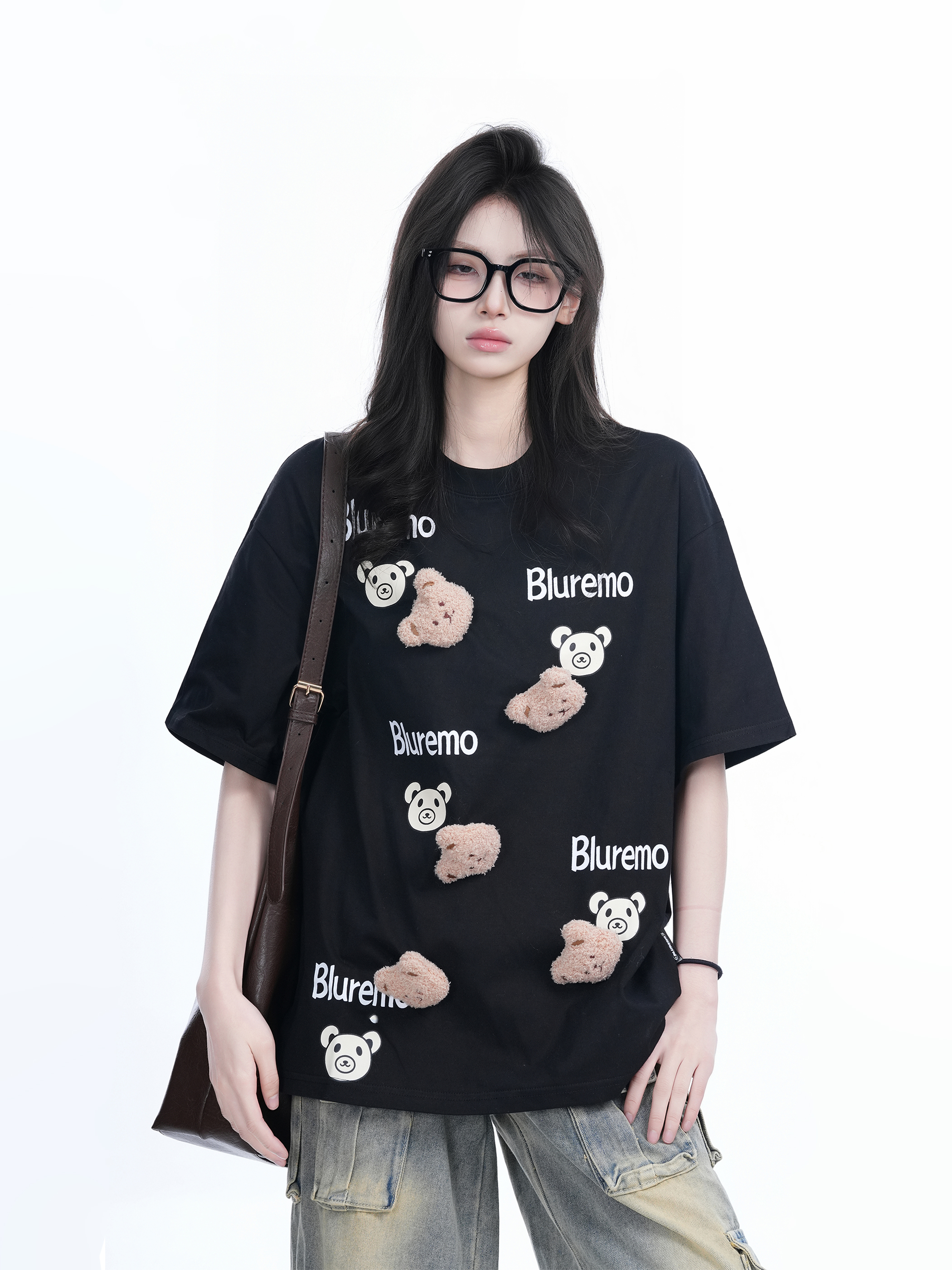 Cartoon Graphic Pink Short Sleeve T-Shirt for Women - Fun Summer Design, Loose Fit, Casual Style