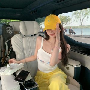 Color-Blocked Printed Sleeveless Crop Top for Women - Fun Summer Casual Style, Pure Desire, Trendy Summer Fashion