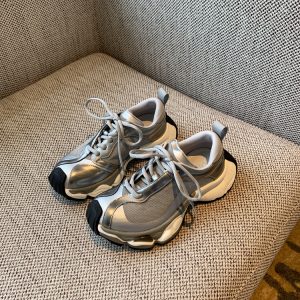 Color-Blocking Thick-Soled Dad Shoes for Women, Trendy 2025 Lace-Up Mesh Casual Sneakers, Versatile Y2K Style Sports Footwear
