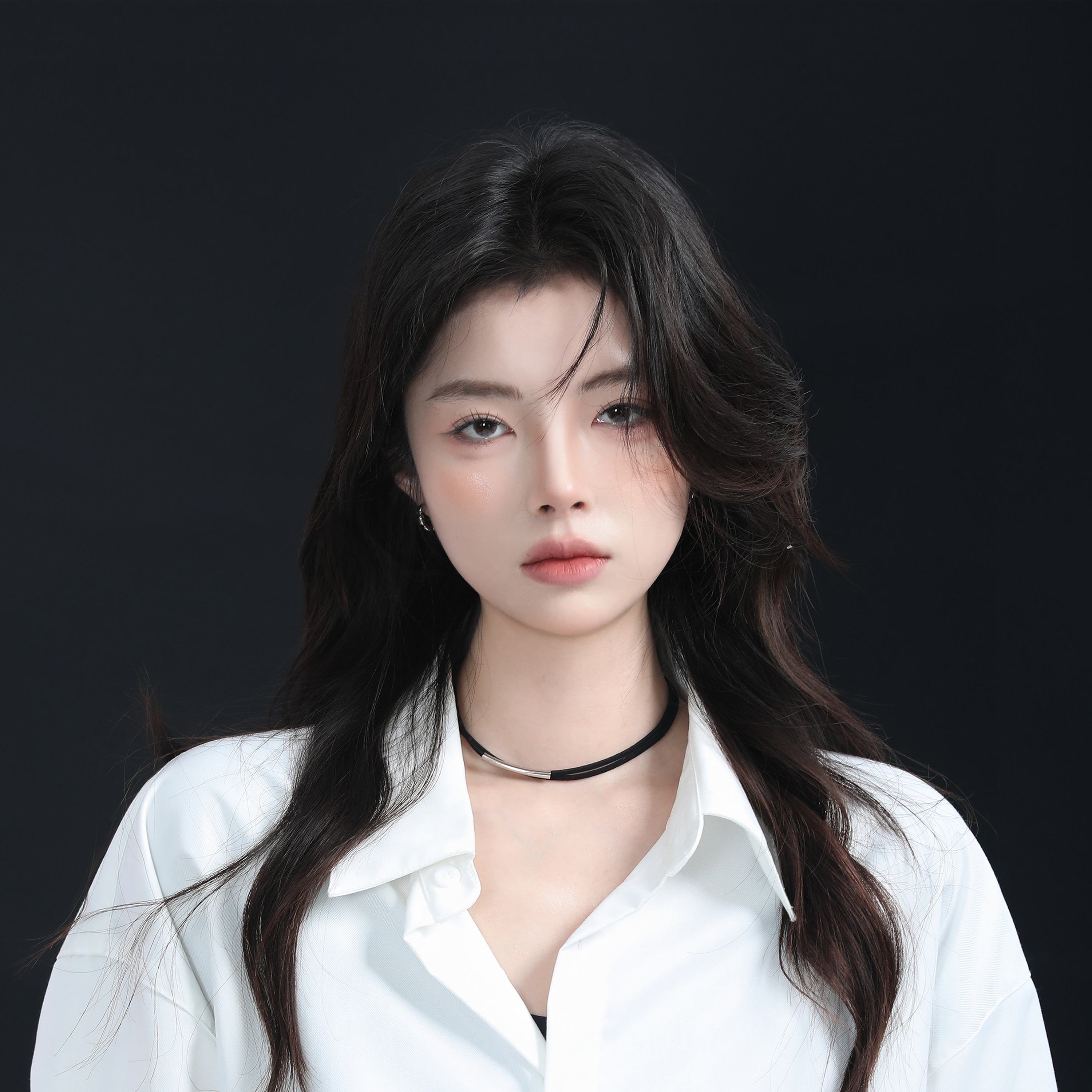 Double-Layer Korean Style Choker Necklace - High-End Metal Clavicle Chain with Niche Design for Trendy Fashion
