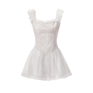Dreamy Romantic Tulle Dress for Girls - Ballet-Inspired Sweet Birthday Dress