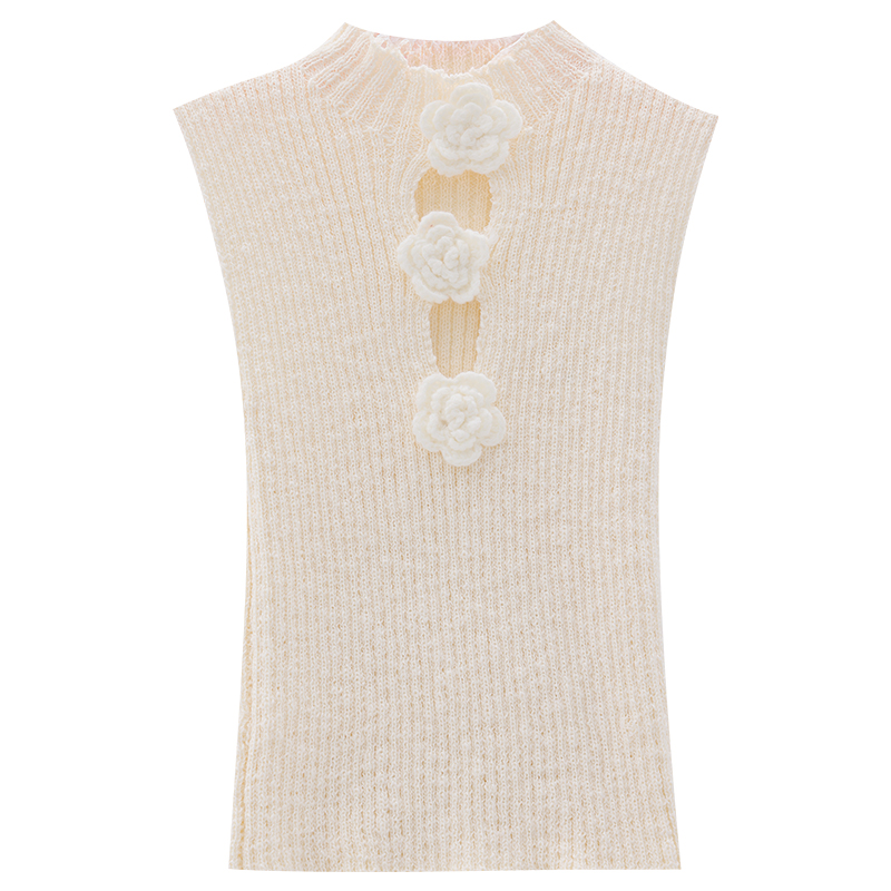 Floral Design Sleeveless Tank Top for Women - Slim Fit American Style Camellia Chronicles Fashion Top