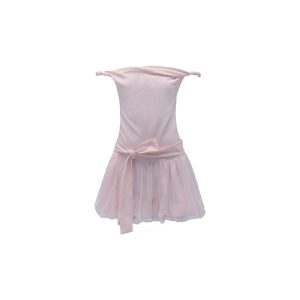 Floral One-Shoulder Strap Dress with Tulle - Sweet Slip Dress for Date Night - Trendy 90s Inspired Style