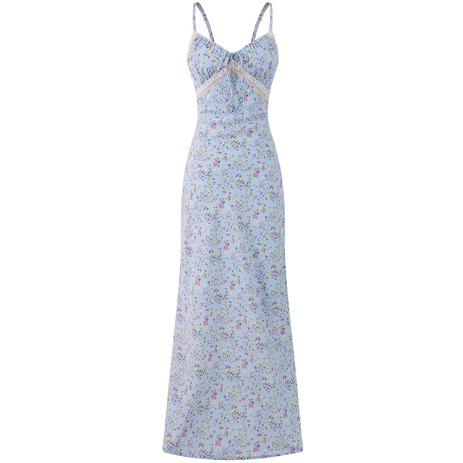 Floral Spaghetti Strap Dress for Women - Summer Beach Vacation Long Skirt, Sexy V2025 Style, 90s Inspired Fashion