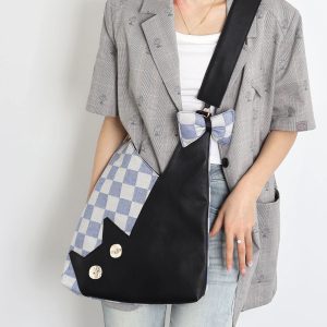 Fluffy Cat Shoulder Bag - Large Capacity Furry Crossbody Purse - Cute Niche Style for Cat Lovers