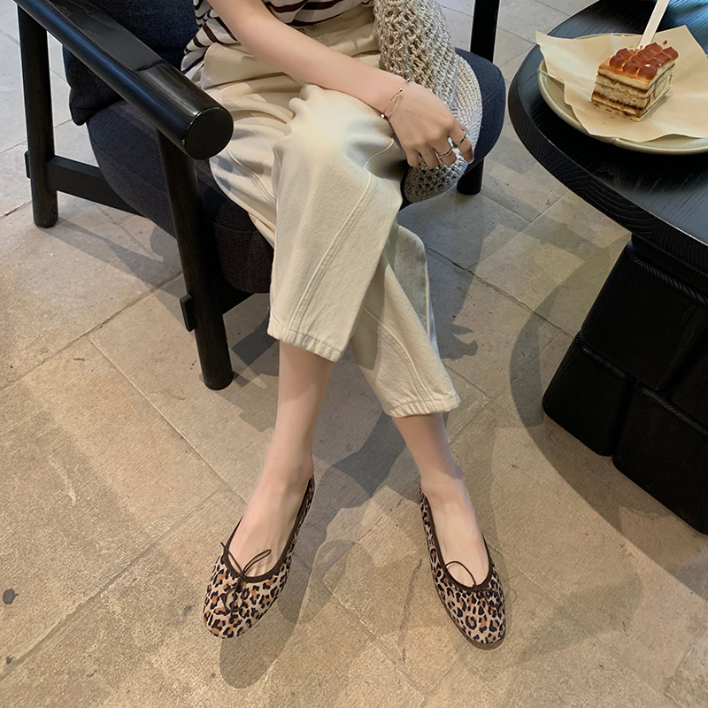 Genuine Leather Sheepskin Flat Bow Slip-On Loafers for Women - 2024 Elegant Evening Shoes, Chic Grandma Style