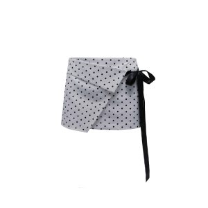 High-End Irregular Polka Dot Midi Skirt - Retro Y2K Hot Girl Versatile Fashion Skirt for Stylish Outfits