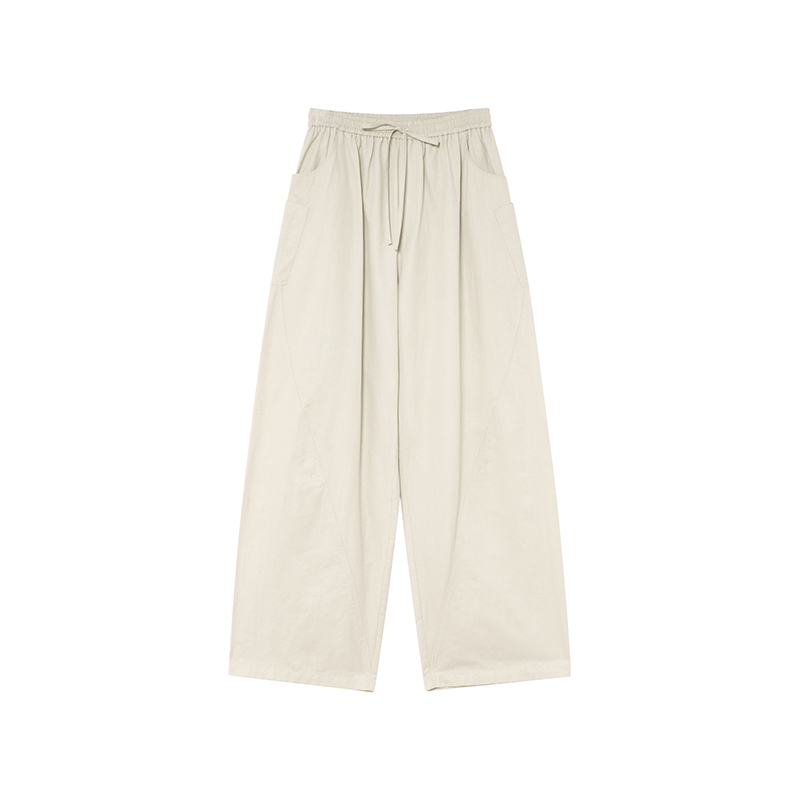 High-Waisted Slim Straight Multi-Pocket Casual Pants for Women - Summer Style, Narrow Edge Design, Trendy and Comfortable