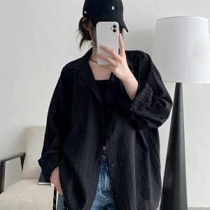 Island Memory Summer Sun Protection Shirt Jacket - Lightweight Tencel Beach Outerwear for Warm Weather Adventures