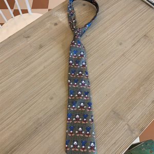 Japanese Retro Wide Bow Tie with Trendy Cartoon Print - Handmade Vintage Casual Korean Style Accessory