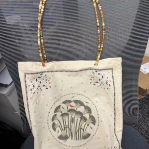 Korean-Style Floral Printed Canvas Tote Bag, Casual Large Capacity Shoulder Bag, Versatile Fashionable Everyday Use