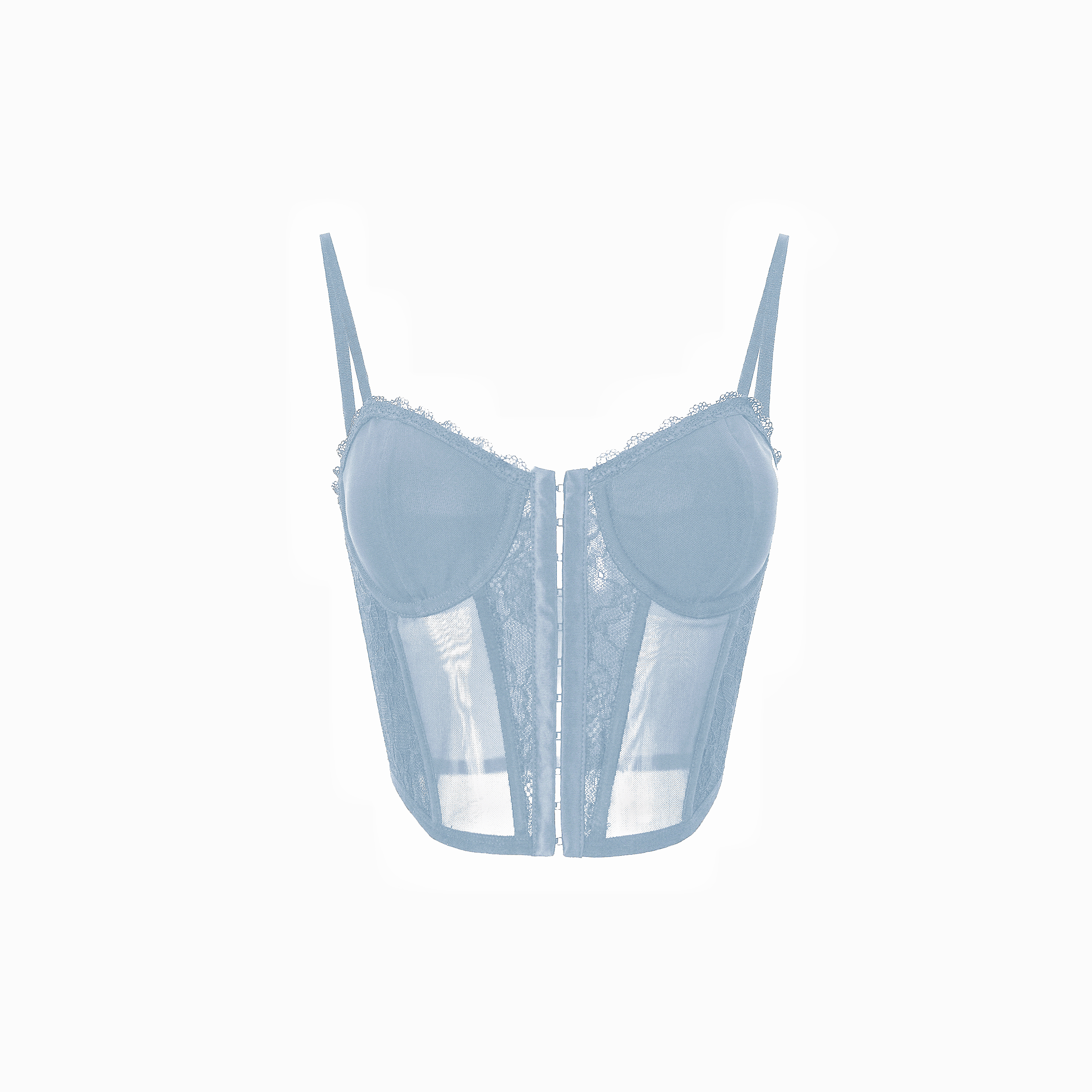 Lace Fishbone Corset Top with Straps for Layering - Y2K Style Fashion Must-Have for Outfits
