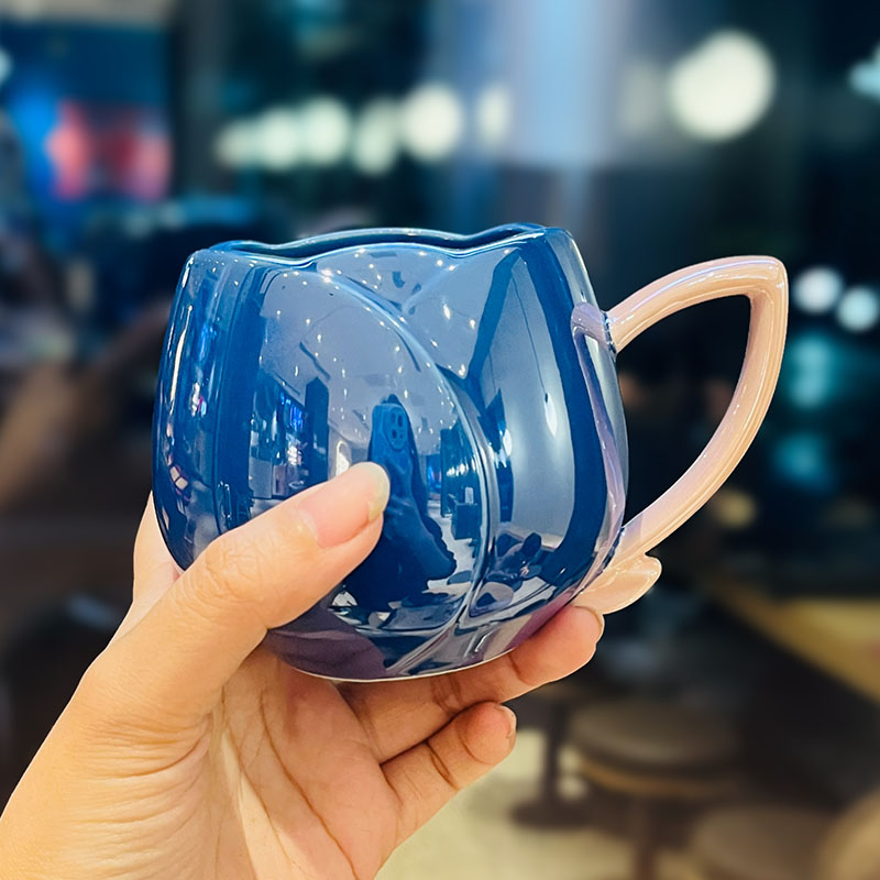 Light Luxury Tulip Ceramic Drinking Cup - Elegant Gift for Girls, Perfect Birthday Mug for Best Friends