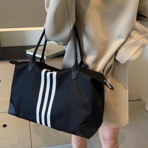 Lightweight Large Capacity Shoulder Tote Bag for Travel, Maternity Storage, Gym, Fitness - Versatile Everyday Use