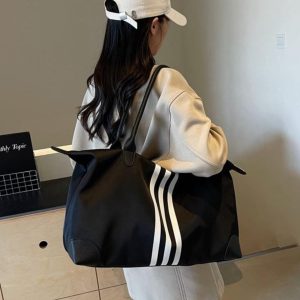 Lightweight Large Capacity Shoulder Tote Bag for Travel, Maternity Storage, Gym, Fitness - Versatile Everyday Use