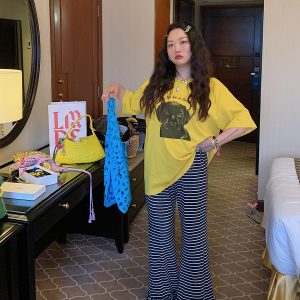Loose Printed T-Shirt for Women, Short Sleeve Plus Size Summer Top, 2025 New Style, Korean Lazy Fashion, Casual Everyday Wear