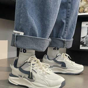 Men's Breathable Mesh Dad Shoes - Versatile Soft-Soled Sports Casual Footwear for Summer 2025