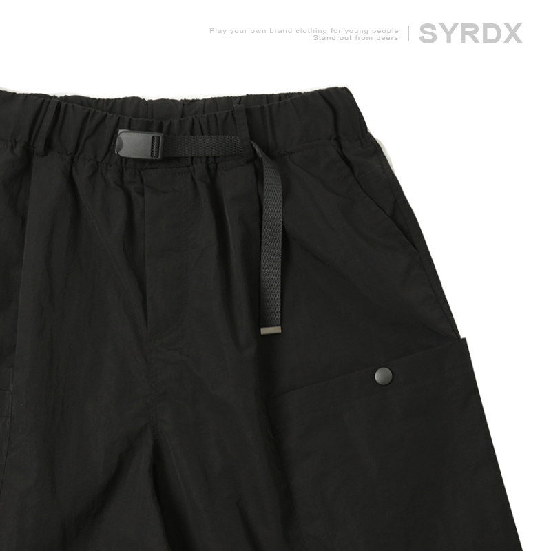 Men's Elastic Waist Shorts, Japanese Style Loose Casual Straight Pants, Summer 2023 Trend, Comfortable Fashion for Everyday Wear