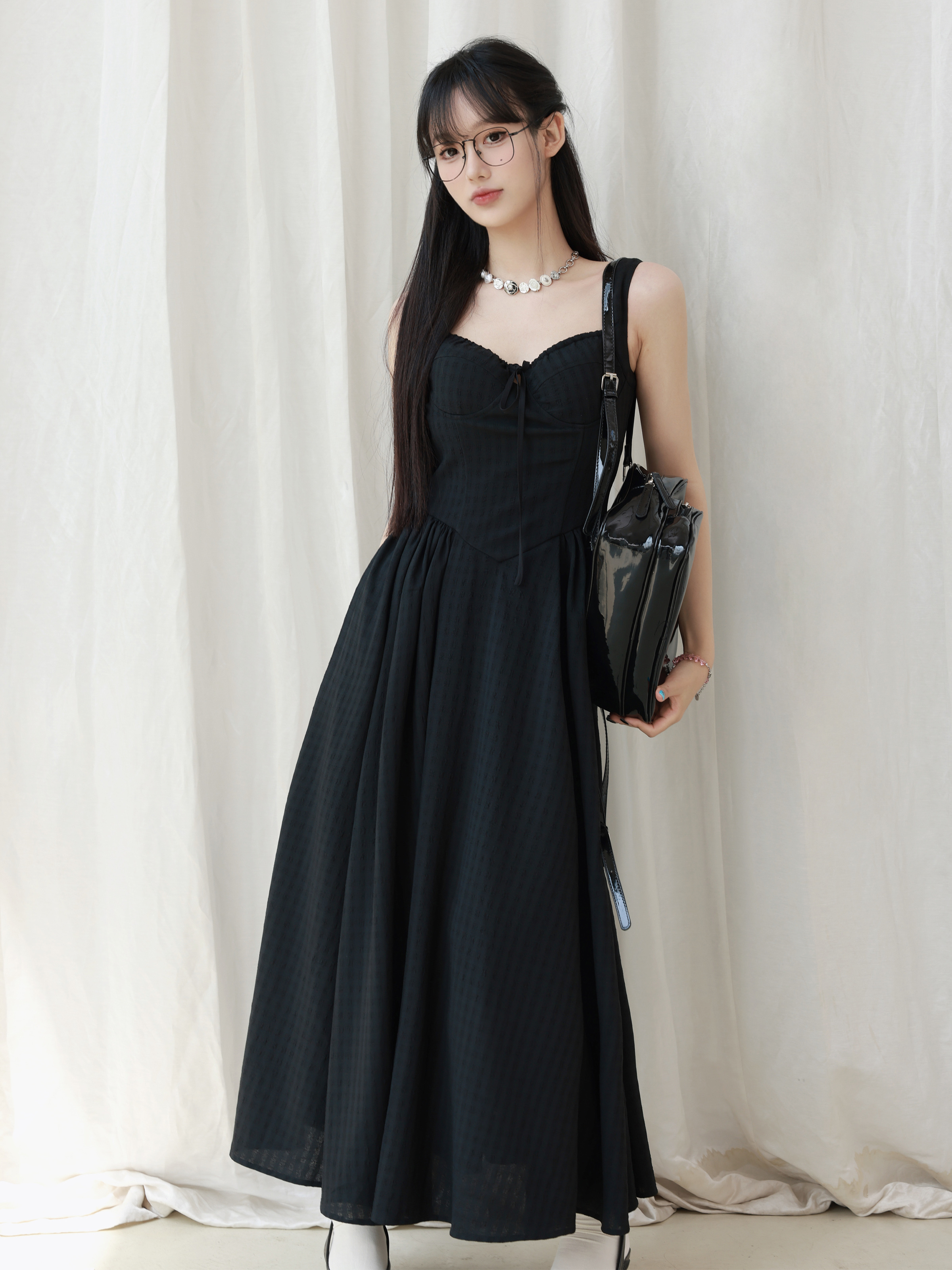 Mint Mambo Slip Dress with Waist-Cinching - French Style Little Green Dress for Vacation, Inspired by 90s and Y2K Fashion