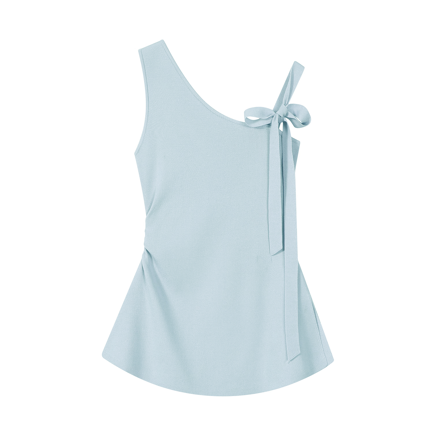 Off-Shoulder Waist-Cinched Top for Women, Sleeveless Vest, Trendy Youthful Blouse, Unique Design, Perfect for Y2K and Korean Style Fashion
