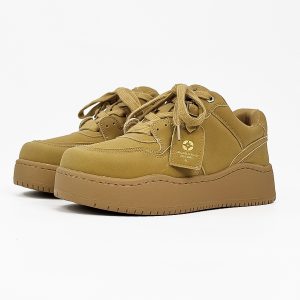 Retro Brown Board Shoes for Men and Women, Thick-Soled Height-Increasing Wheat Casual Sneakers, American-Style Sporty Footwear
