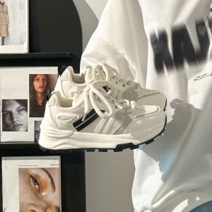 Retro Dad Shoes for Women - Breathable Mesh Summer Sneakers, Soft-Soled Versatile Design for Casual and Running