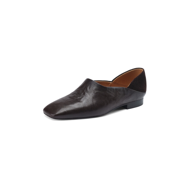 Retro High-End Genuine Leather Lazy Loafers for Women - Summer 2025 Fashion, Italian Style, Comfortable & Chic