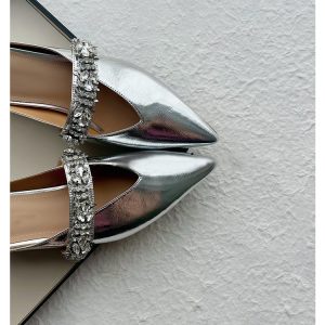 Retro Summer Sheepskin One-Strap Rhinestone Open-Toe Slippers for Women - Flat Pointed Design, Y2K Style