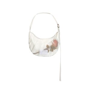 Romantic Mesh Rose Shoulder Bag - Elegant Handbag with Unique Branch Design, Perfect for Chic 90s and Y2K Style Fashion
