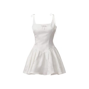 Spring Escape French Style Puff Skirt Summer Slip Dress - Elegant Women's Fashion for 90s and Y2K Inspired Looks