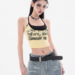 Strapless Two-Piece Summer Top for Women - Slim Fit Sleeveless Design in Original American Style