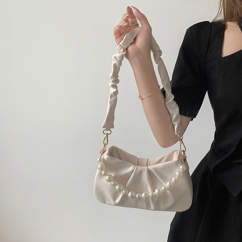 Summer 2023 Women's Textured Crossbody Bag - High-End Cloud Shoulder Bag, Versatile Niche Underarm Style