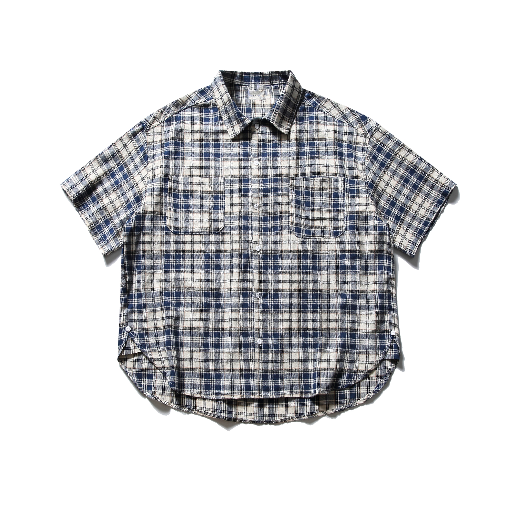 Summer Retro Plaid Short Sleeve Shirt for Men and Women - Casual Loose Fit College Style Work Shirt