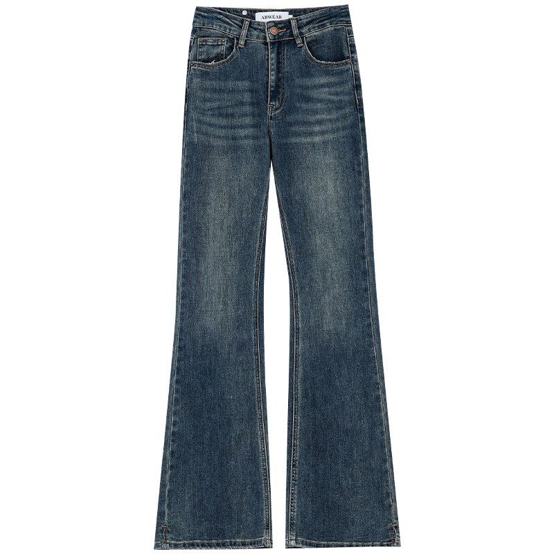 Summer Vintage Flared Jeans for Women - High-Waisted Slim Fit Bell Bottoms, 2025 Y2K Style