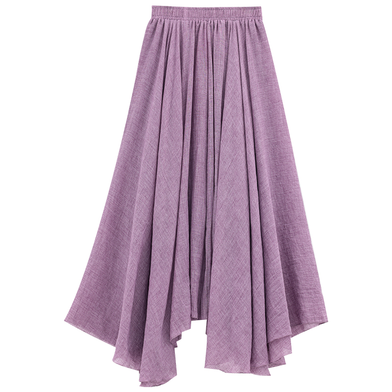 Sweet Tea Break Elastic Waist A-Line Skirt for Women, Loose Casual Long Skirt, Perfect for Spring and Summer, Boho Style