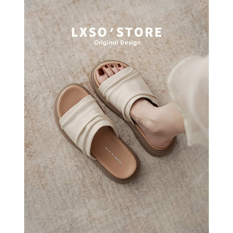 Thick-Soled Height-Increasing Slide Sandals for Women - 2025 Casual Beach Flip-Flops, Summer Outdoor Footwear