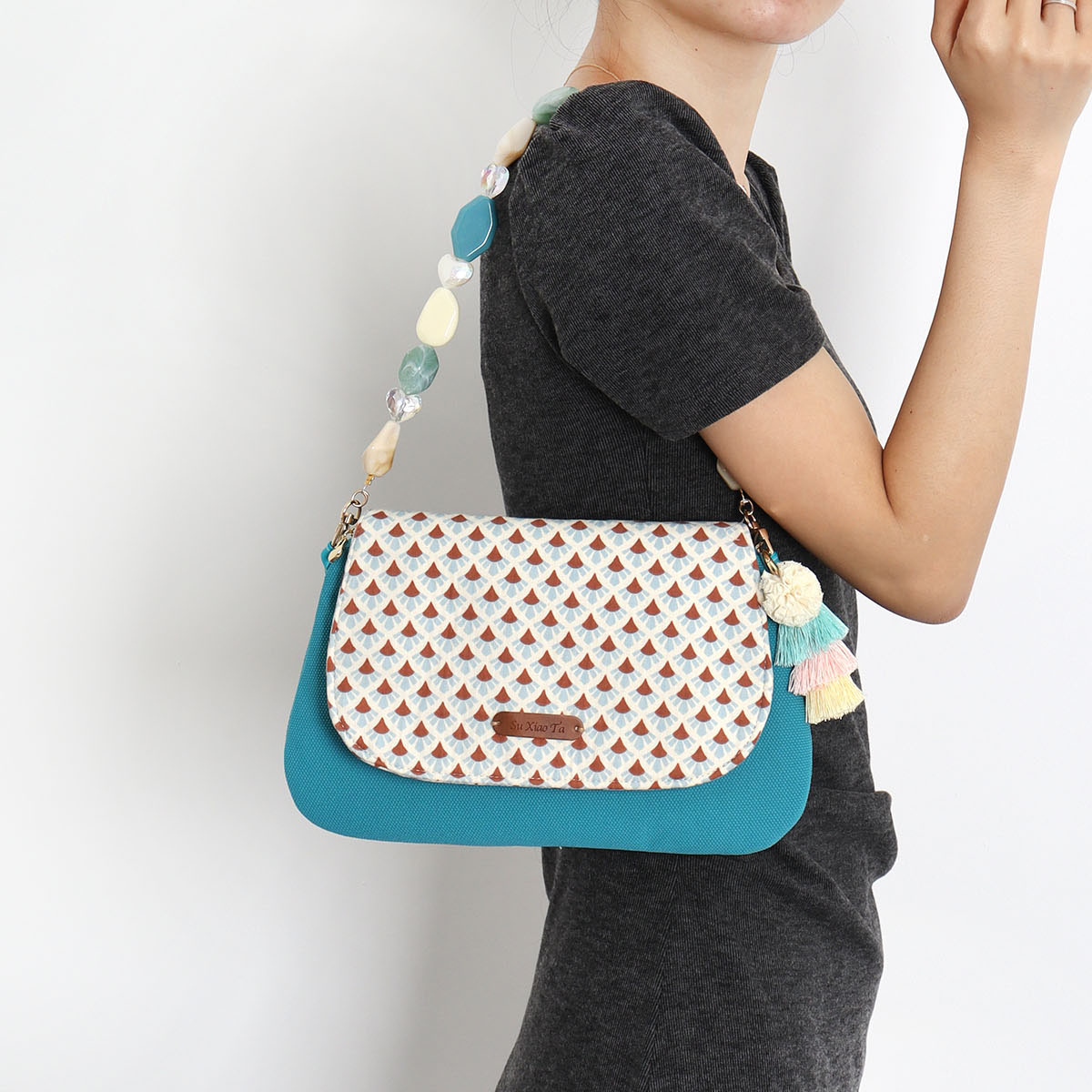 Vacation Tassel Beaded Underarm Crossbody Envelope Bag - Trendy Boho Style for Summer Outings