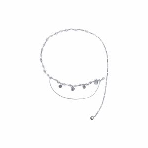 Versatile Retro High-End Pendant Waist Chain - Rose Melody Design for a Unique and Elegant Look