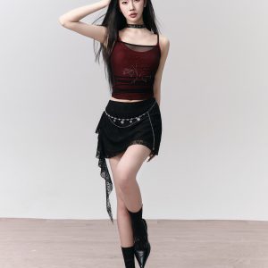 Versatile Retro High-End Pendant Waist Chain - Rose Melody Design for a Unique and Elegant Look