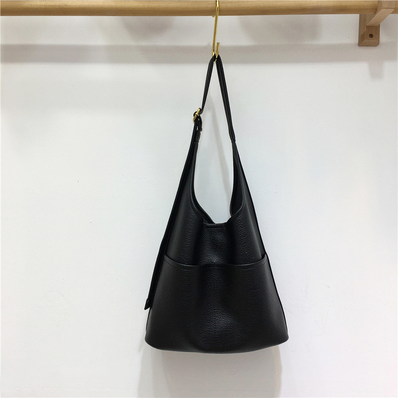 Versatile Soft Leather Tote Bag - Korean Style Fashionable Large Capacity Shoulder Bag for Moms & Kids