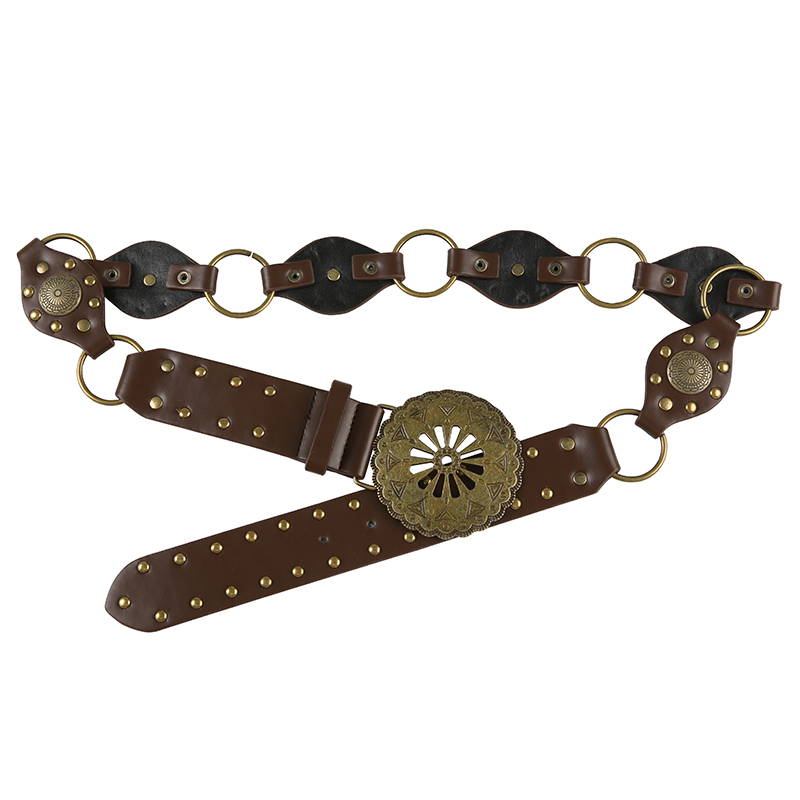 Vintage Bohemian Y2K Waist Cincher Belt - Ethnic Retro Knight Accessories for Unique Style
