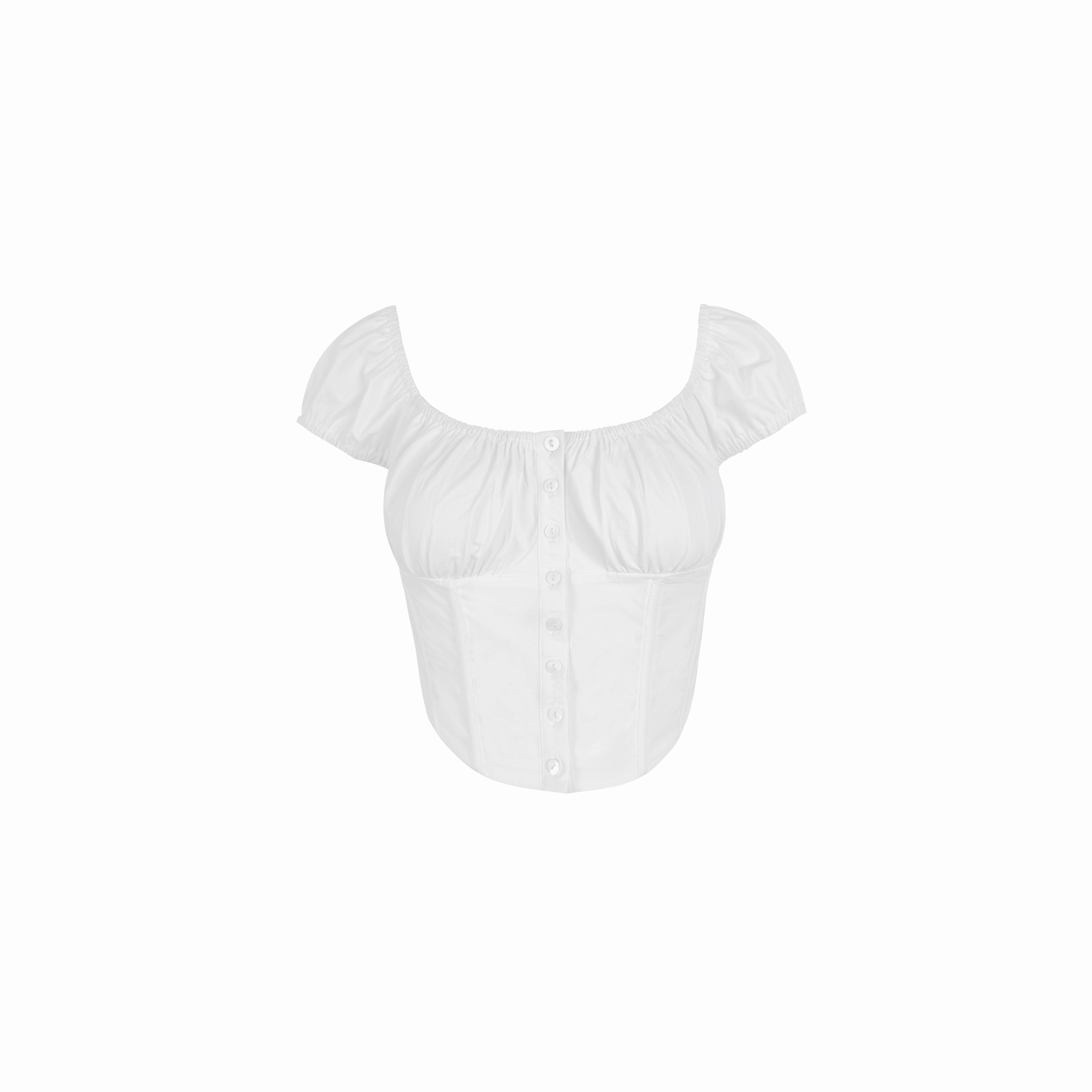 Vintage French Square Neck Fitted Herringbone High-Waisted Top for Women, Retro Style, Chic Fashion