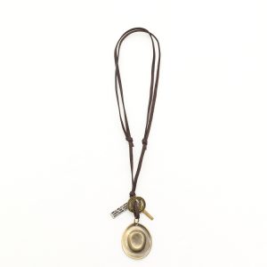 Western Cowboy Pendant Necklace - Retro American Style Personalized Fashion Jewelry Trendy Accessories