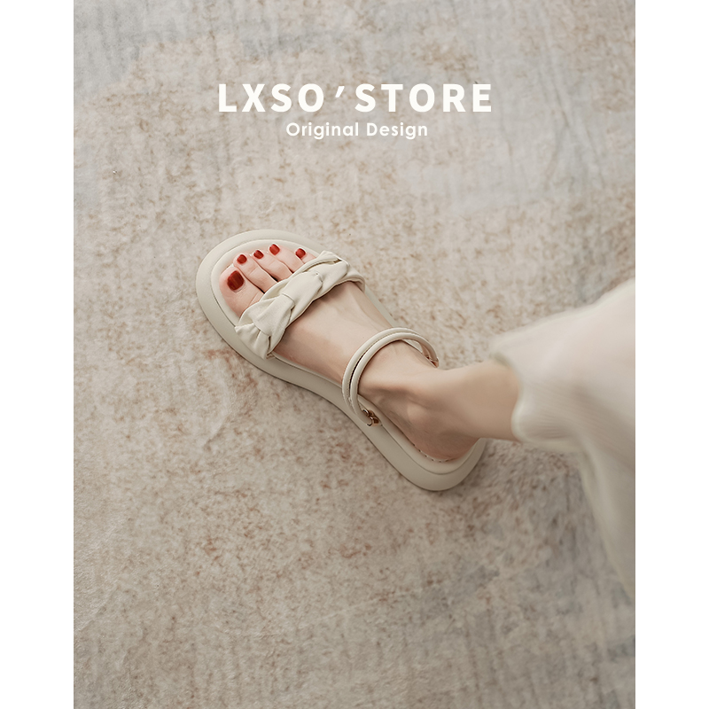 Women's Roman Style Soft-Soled Two-Way Wear Sandals - Flat One-Strap Beach Shoes for Summer 2025 Outdoor Flip-Flops
