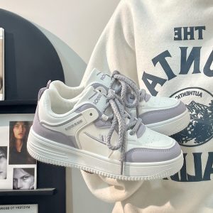Women's White Canvas Sneakers - Lightweight, Breathable Mesh Summer Shoes, Korean Style Versatile Trendy Sports Footwear for Students